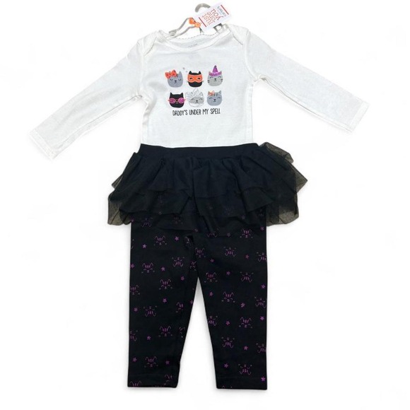 Just One You By Carter'S Other - 2pc Halloween Tutu Leggings Set - Daddy's Under My Spell Carter's Withy size 12M